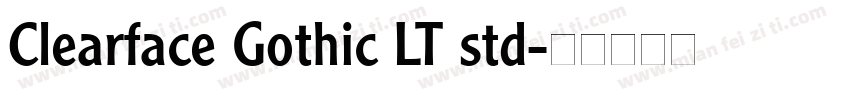 Clearface Gothic LT std字体转换